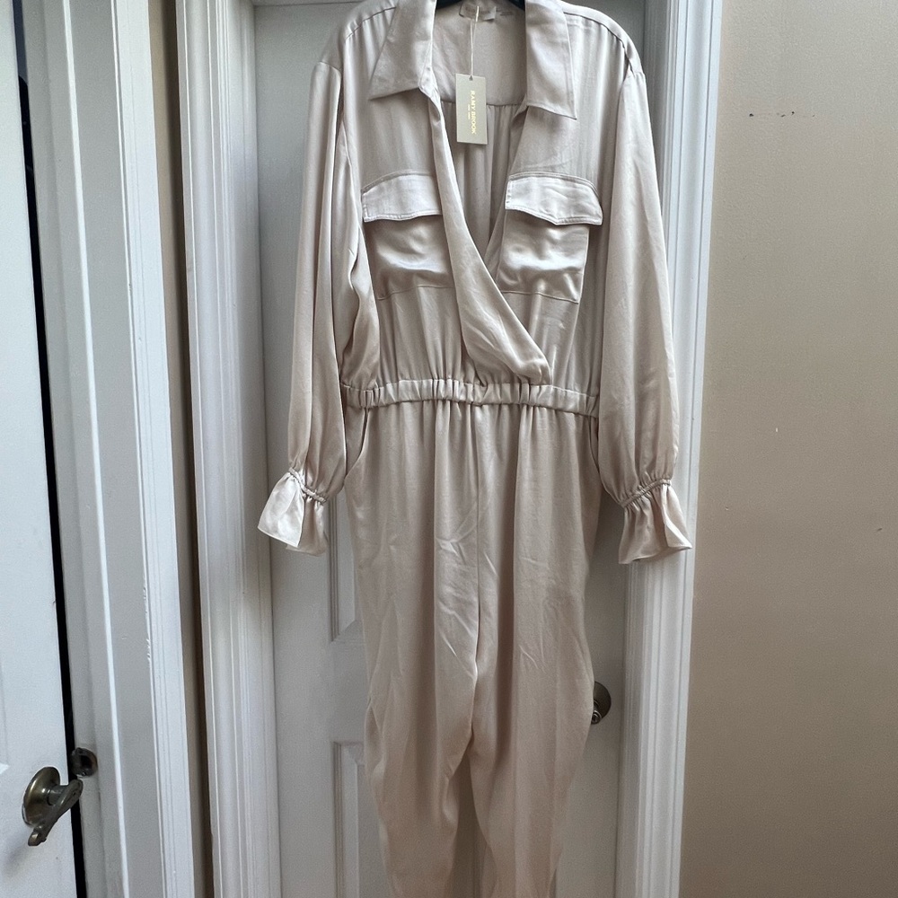 Ramy Brook Josephine Jumpsuit Bone Color